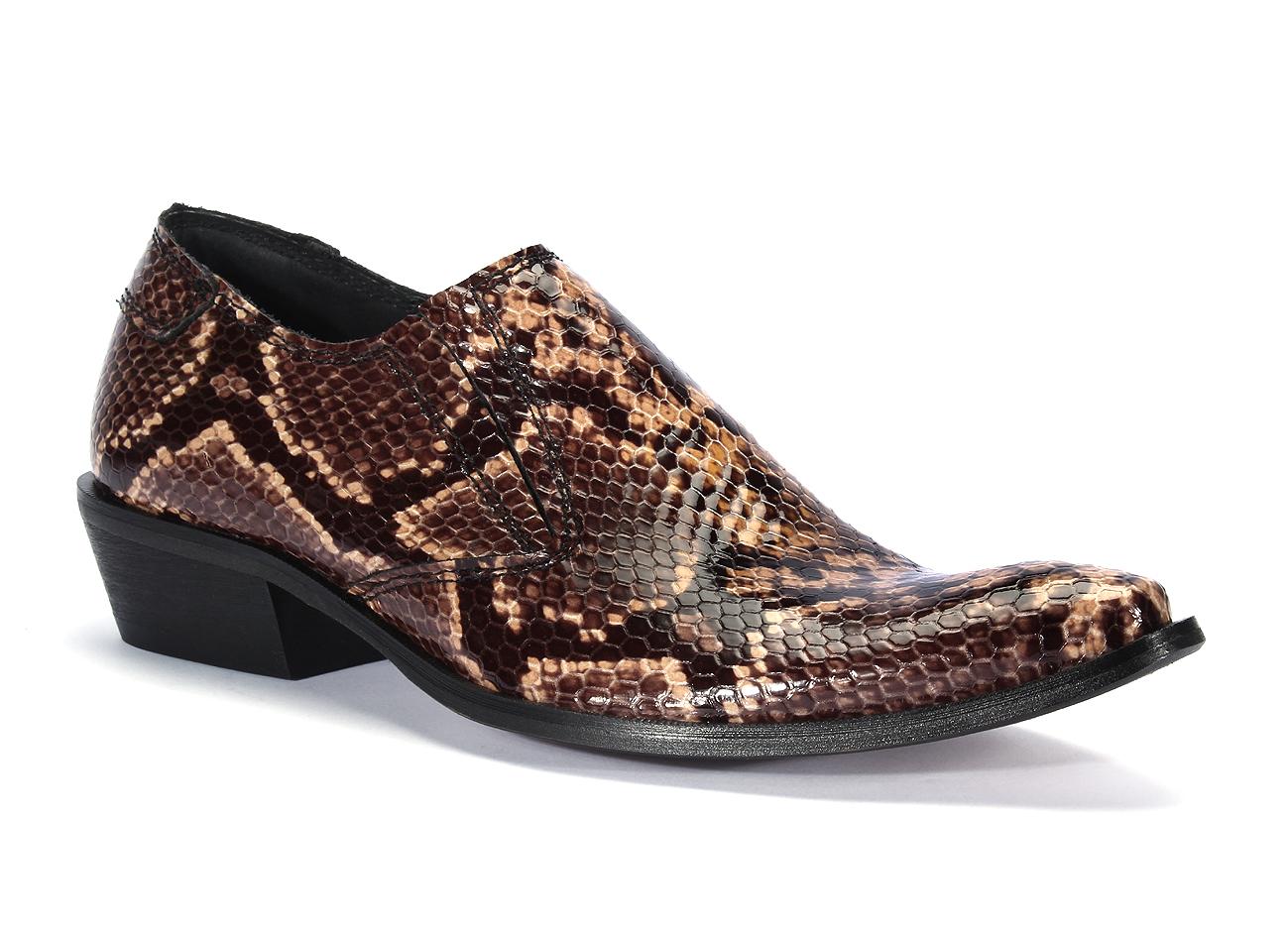 Brwon Men's Leather Cowboy Boots Carlito - Image 4