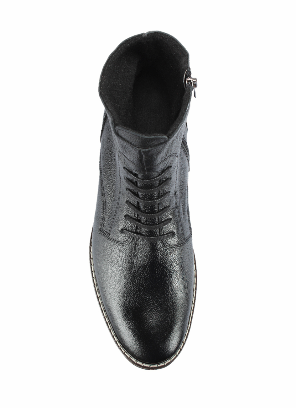 Black Men's Leather Boots Francesco - Image 5