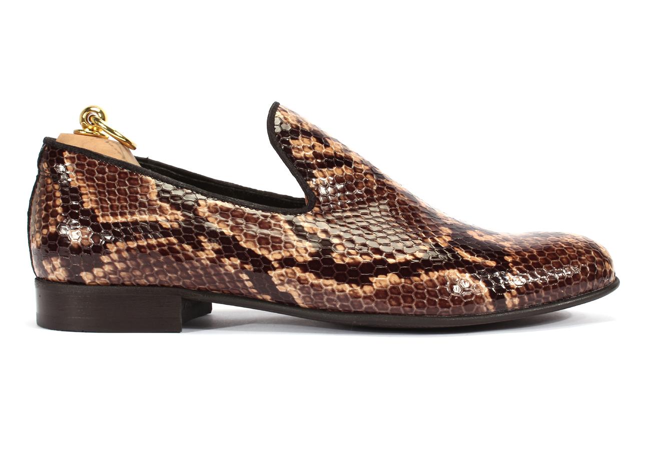 Brown Men's Leather Moccasins Michael - Image 2