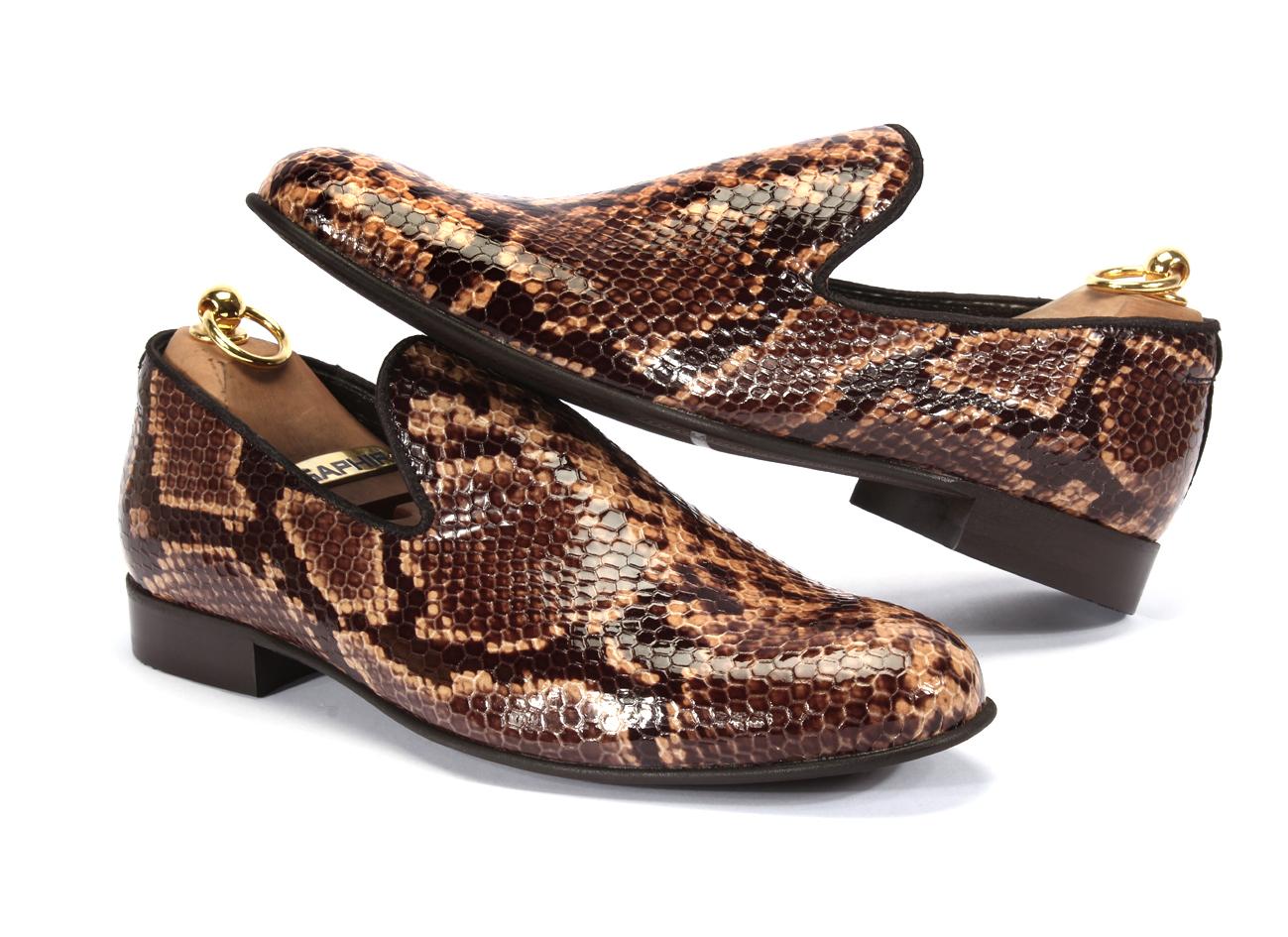 Brown Men's Leather Moccasins Michael - Image 3