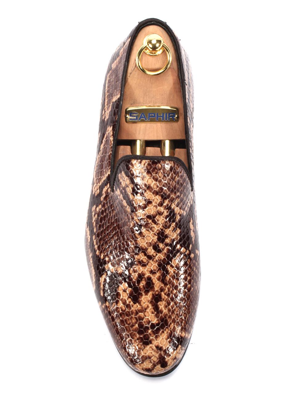 Brown Men's Leather Moccasins Michael - Image 5