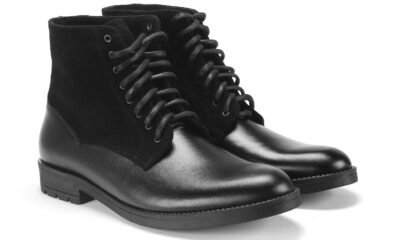 Botki Męskie Skórzane Czarne Igor