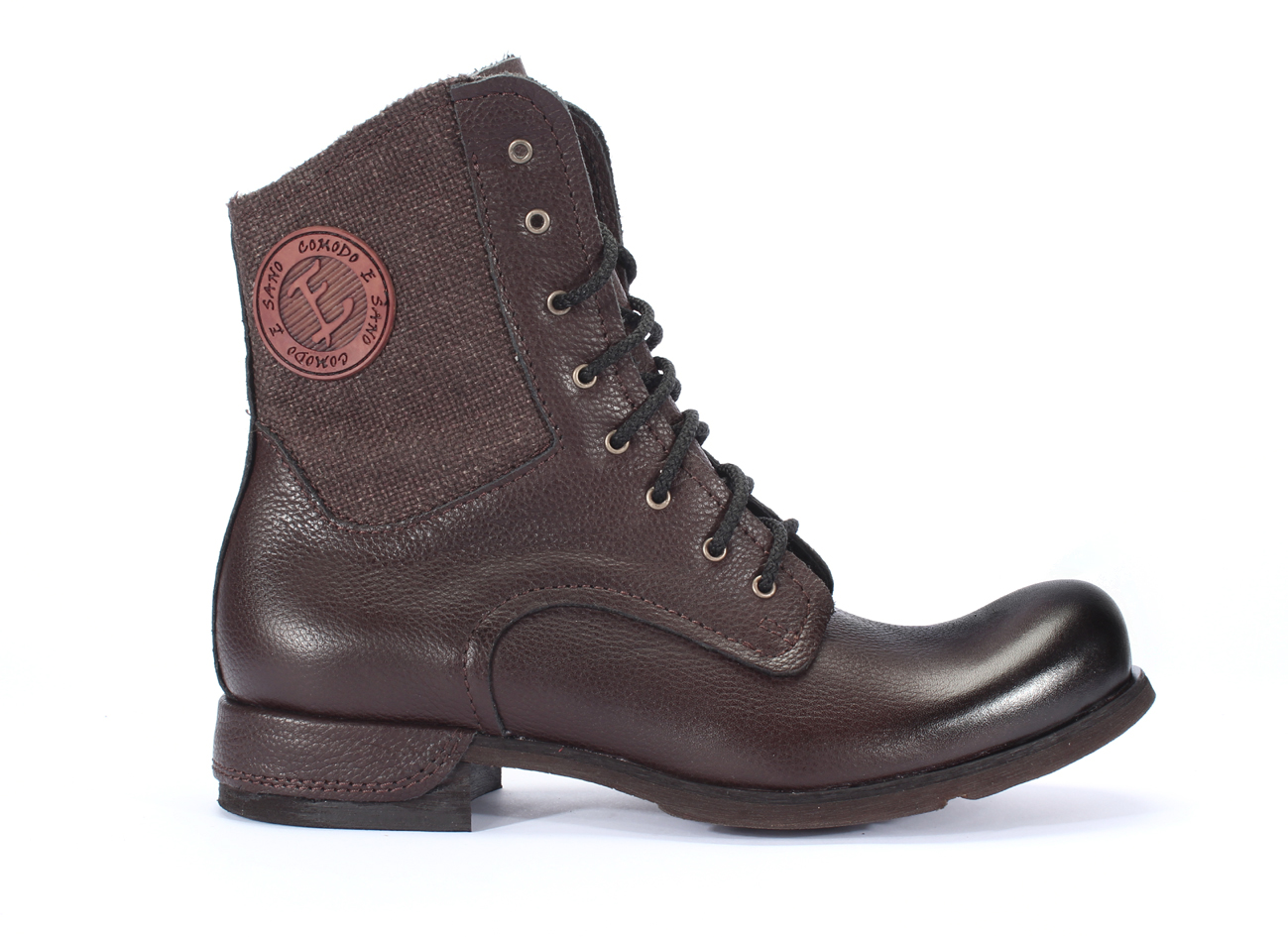 Brown Men's Leather Boots Colin - Image 2