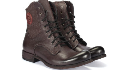 Botki Męskie Skórzane Brązowe Colin