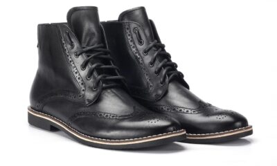 Botki Męskie Skórzane Czarne Jack