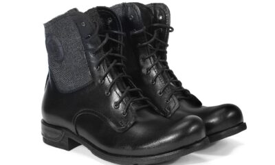 Botki Męskie Skórzane Czarne Colin