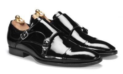 Monki Męskie Skórzane Czarne Cris