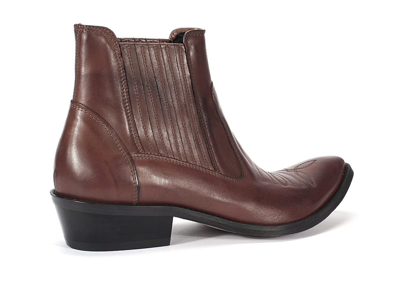 Brown Men's Leather Cowboy Boots Carlos - Image 3