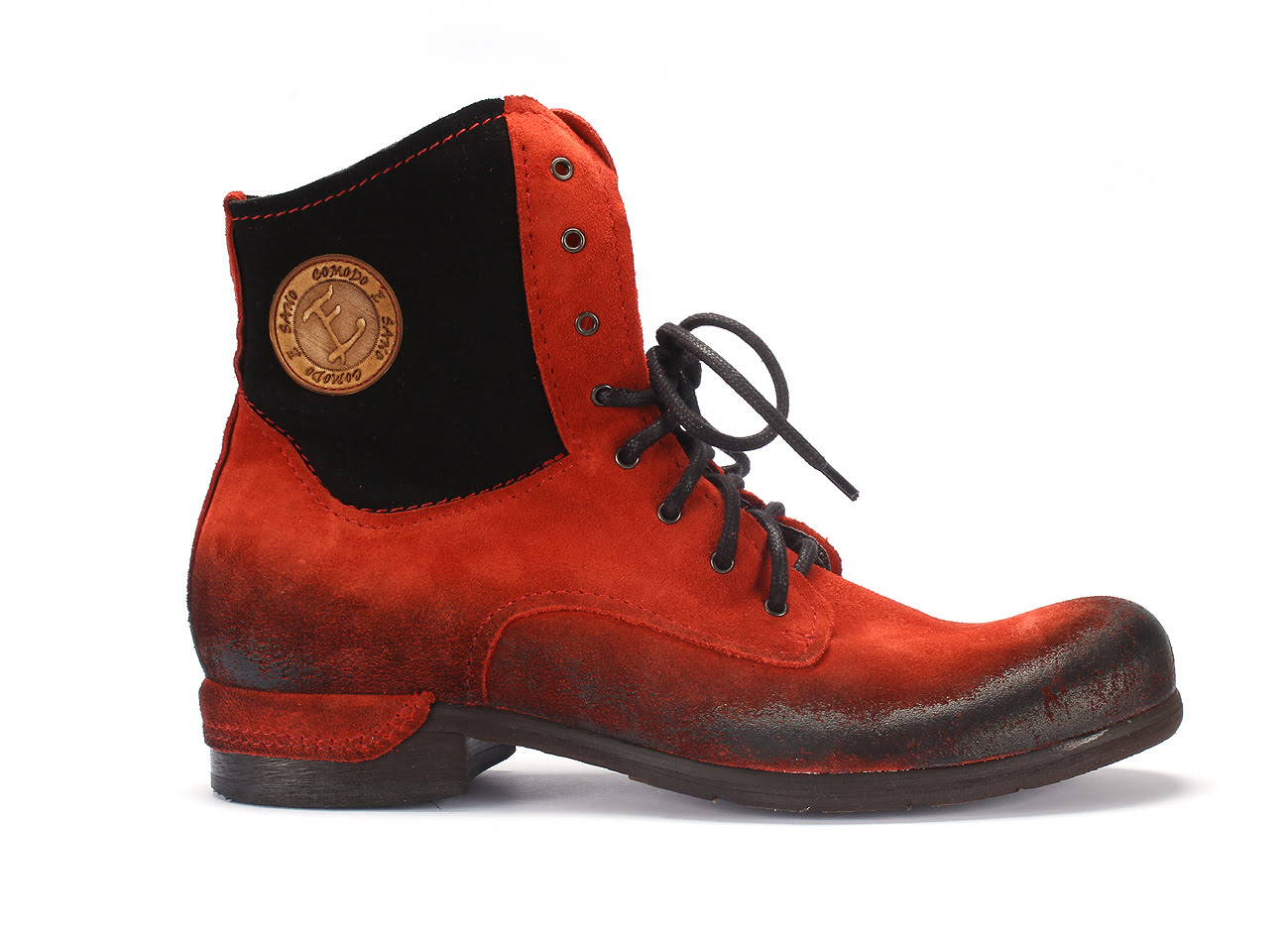 Red Men's Suede Leather Boots Colin - Image 2
