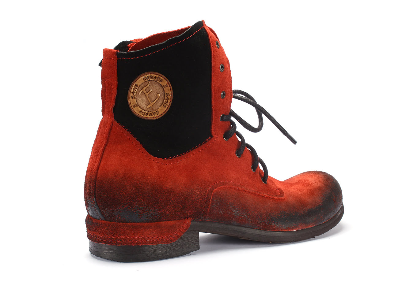 Red Men's Suede Leather Boots Colin - Image 3