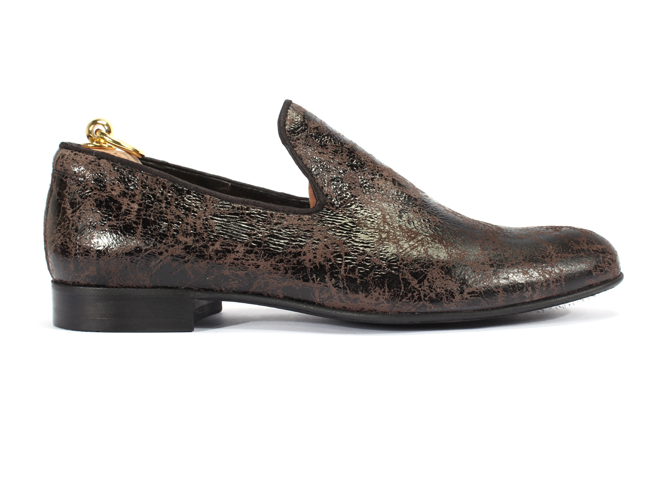 Mokasyny Męskie Skórzane Brązowe Michael - obrazek 2