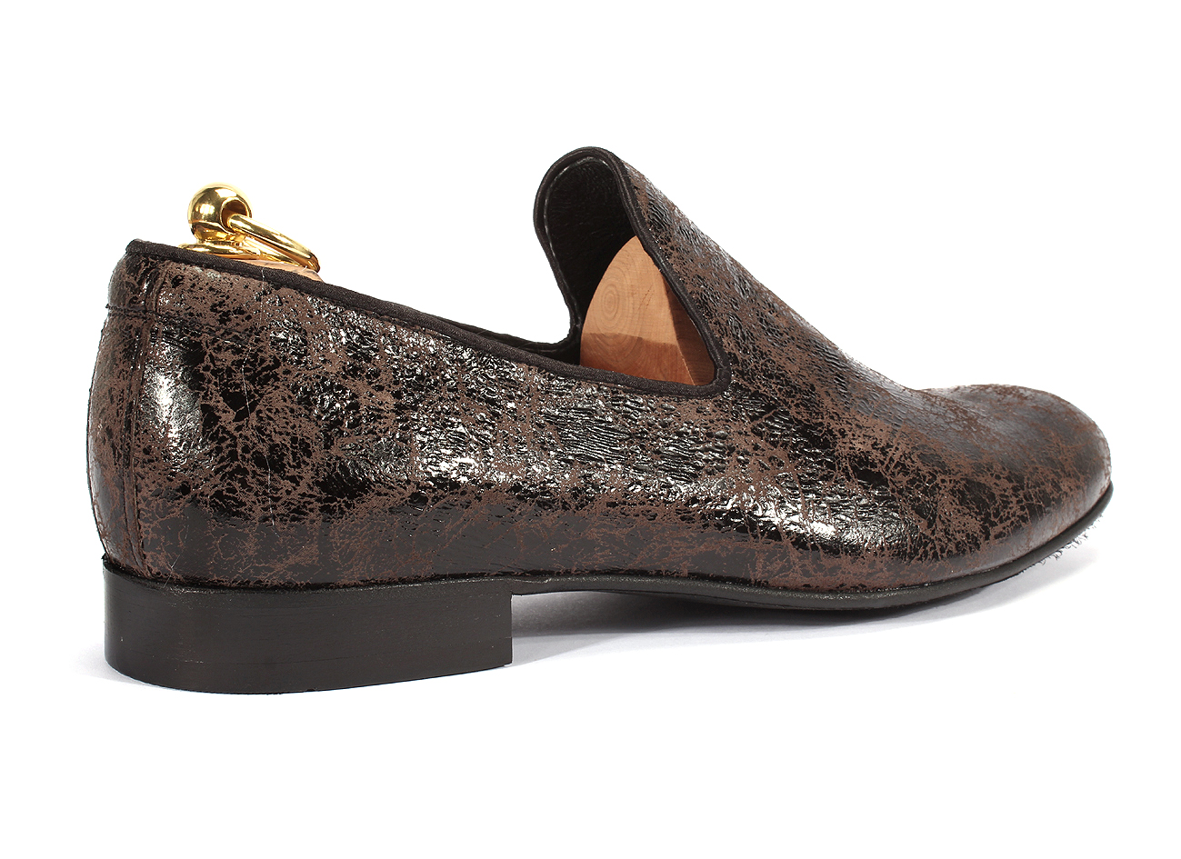 Mokasyny Męskie Skórzane Brązowe Michael - obrazek 3