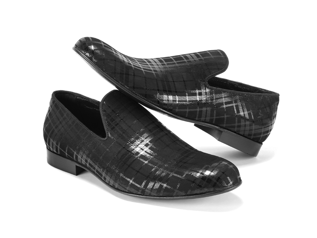 Mokasyny Męskie Skórzane Czarne Michael - obrazek 4