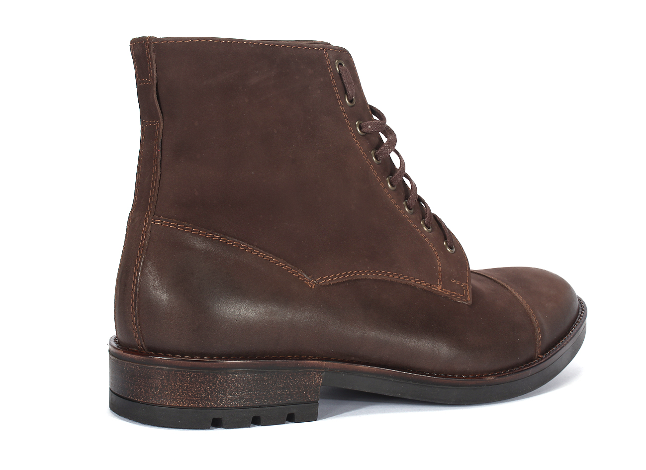 Brown Men's Leather Boots Bruce - Image 3