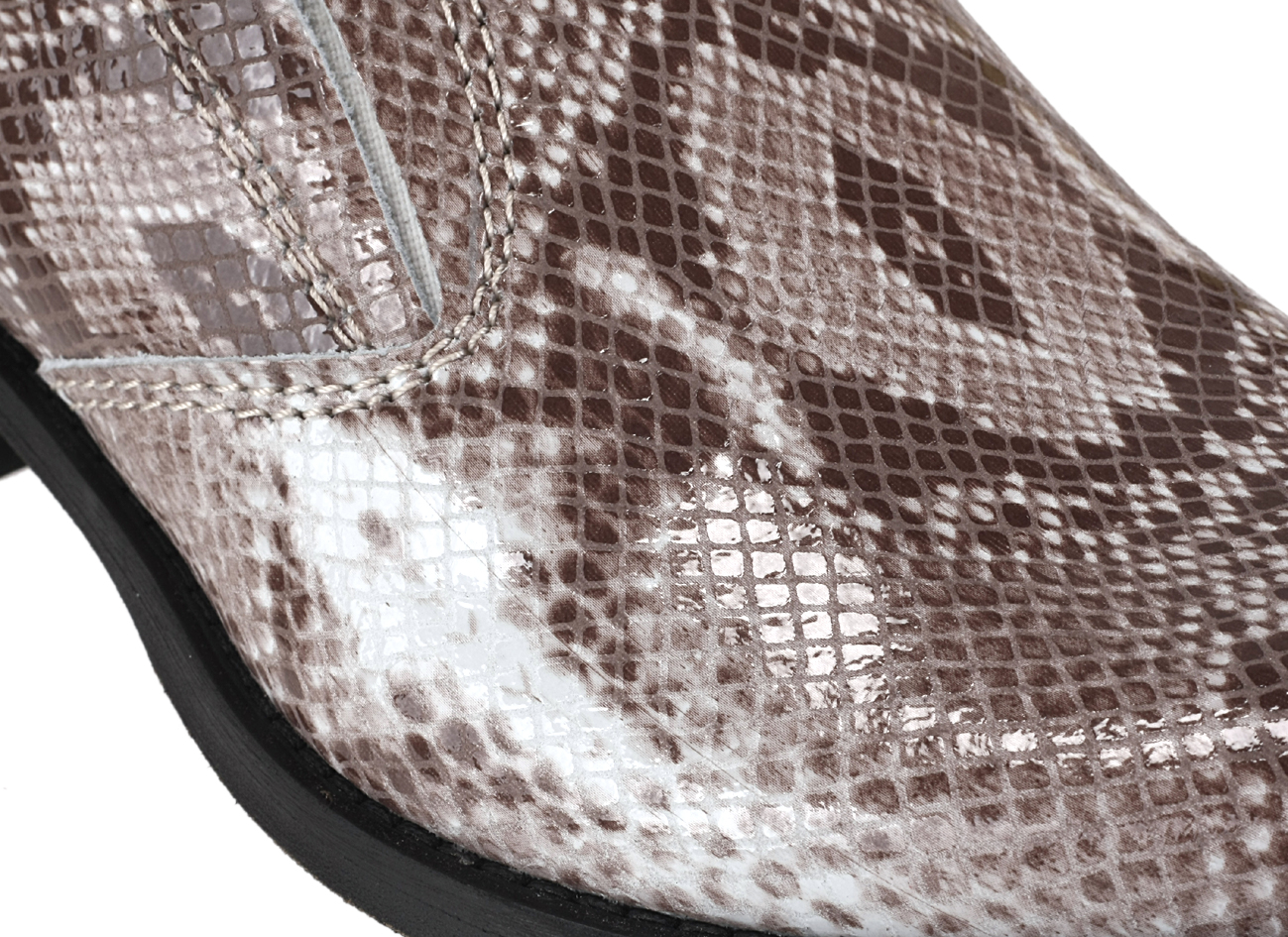 Kowbojki Niskie Męskie Skórzane Lucertola Carlito - obrazek 4