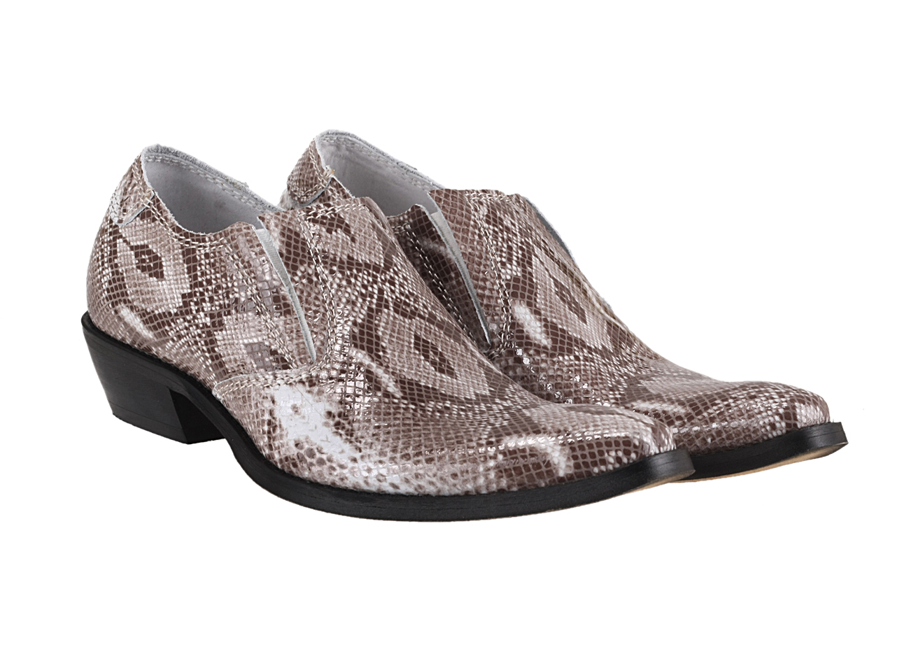 Kowbojki Niskie Męskie Skórzane Lucertola Carlito