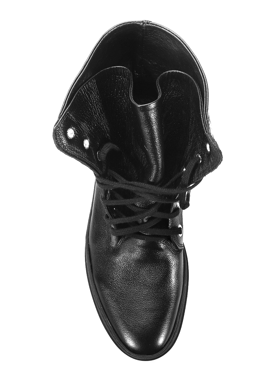 Botki Męskie Skórzane Czarne Luke - obrazek 4