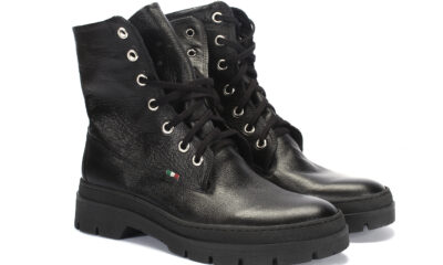 Botki Męskie Skórzane Czarne Luke