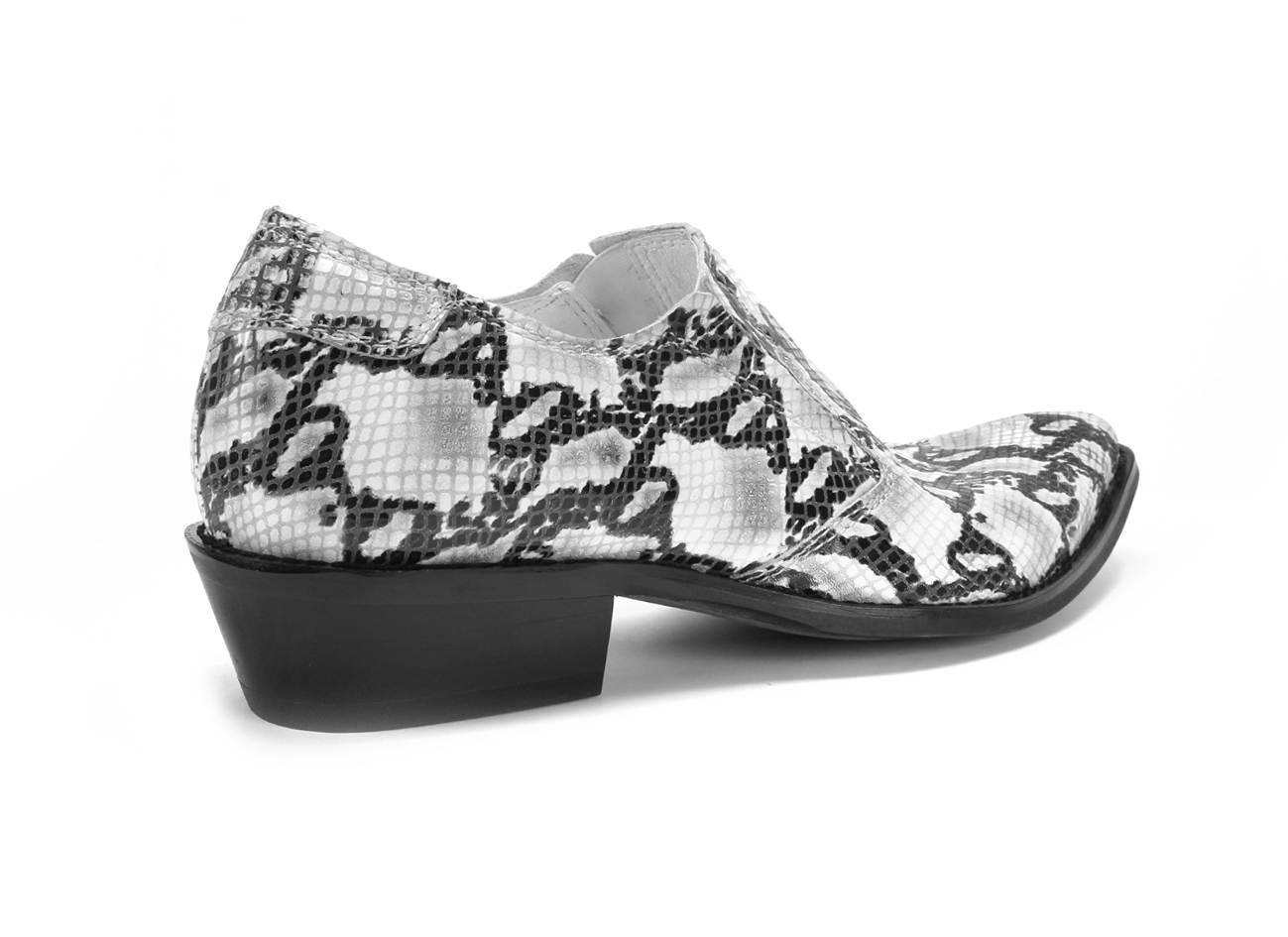 Kowbojki Niskie Męskie Skórzane Lucertola Carlito - obrazek 3