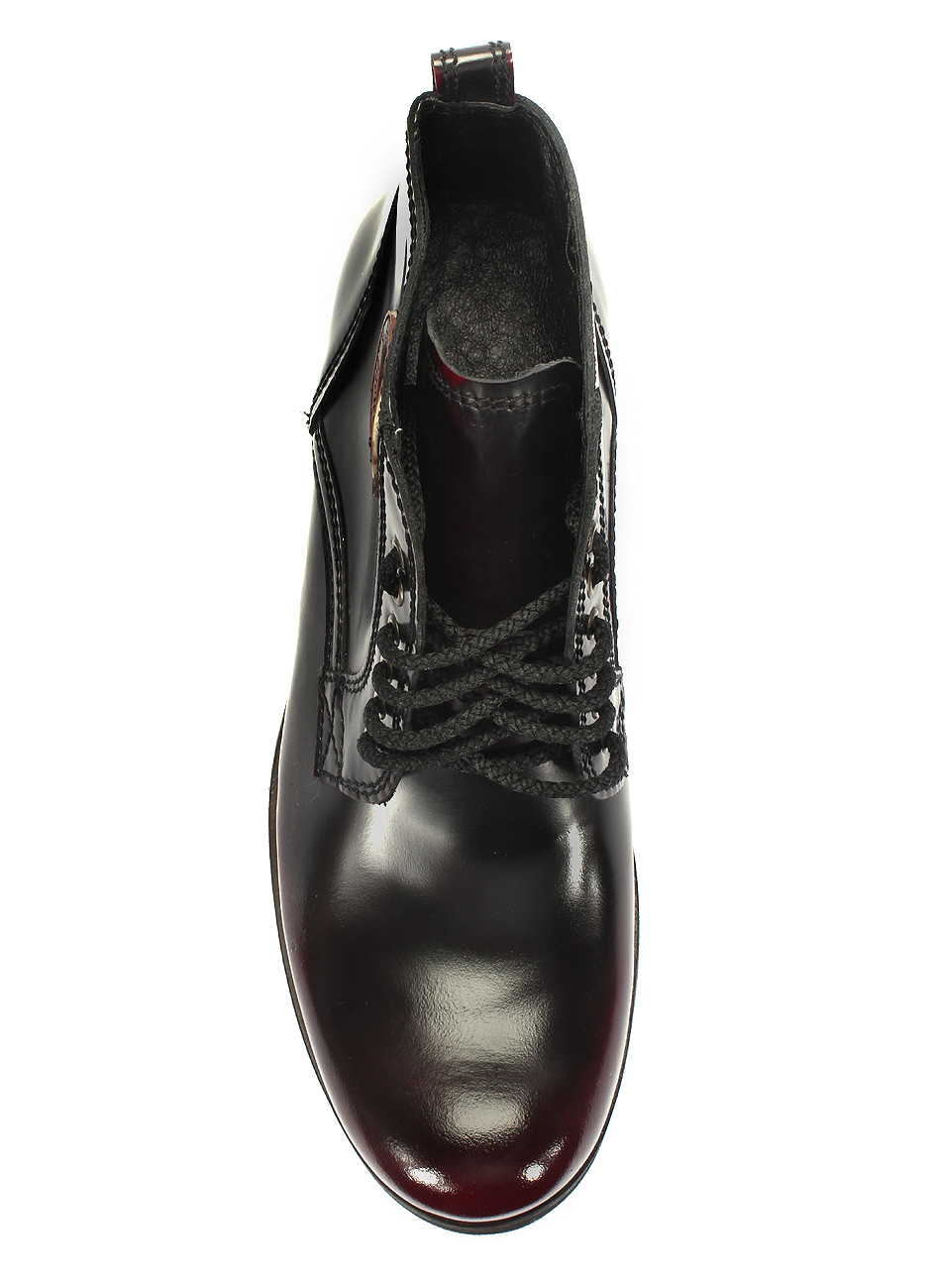 Botki Męskie Skórzane Czerwono-Czarne Florentic Felix - obrazek 4