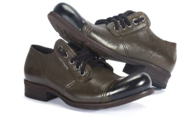 Olive Men's Leather Casual Shoes Charles