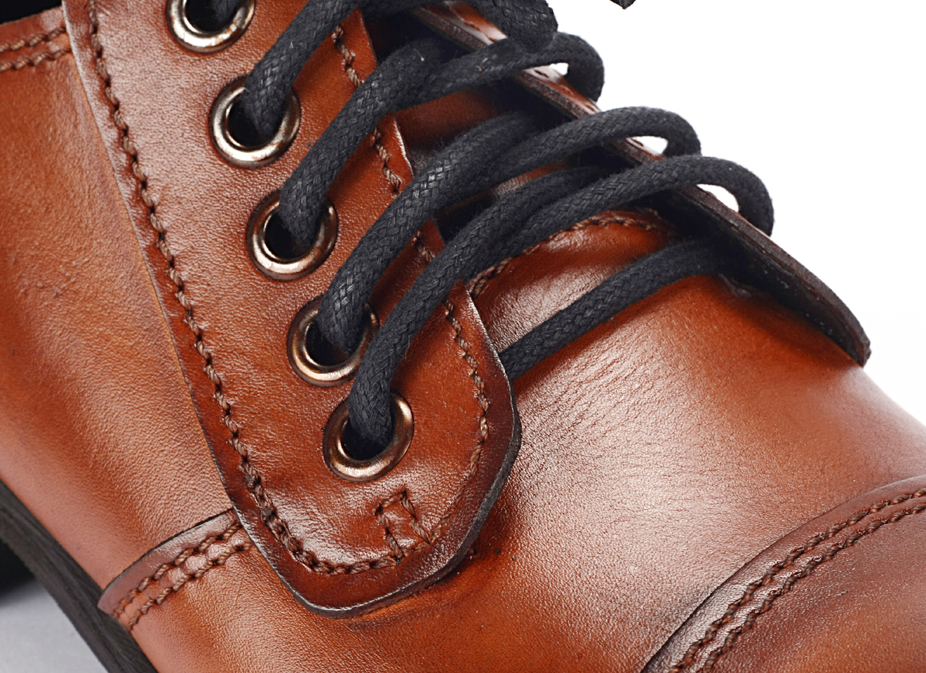 Orange Men's Leather Casual Shoes Charles - Image 4