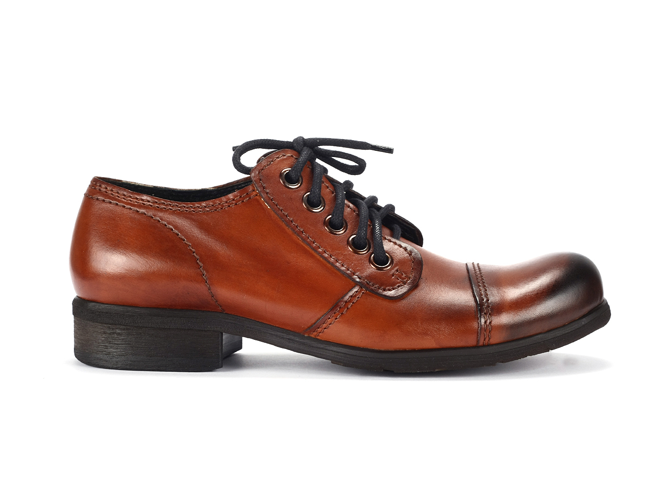 Orange Men's Leather Casual Shoes Charles - Image 2