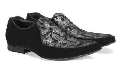 Mokasyny Męskie Skórzane Czarne Pablo