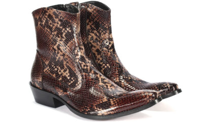 Brown Men's Leather Cowboy Boots Howard