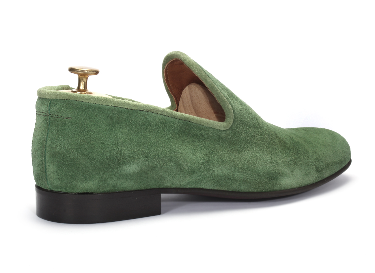 Green Men’s Suede Leather Moccasins Michael - Image 3