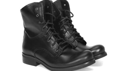 Botki Męskie Skórzane Czarne Colin