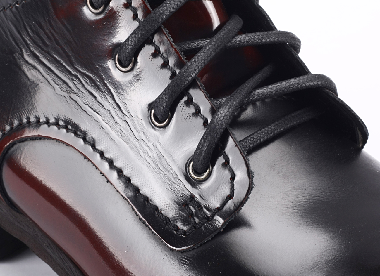 Botki Męskie Skórzane Czerwono-Czarne Colin - obrazek 5