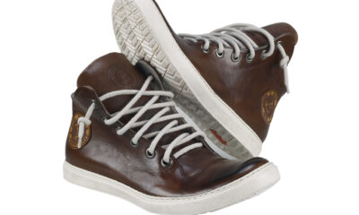 Trampki Męskie Skórzane Brązowe Liam