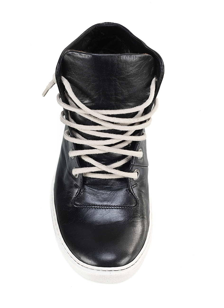 Trampki Męskie Skórzane Czarne Liam - obrazek 5