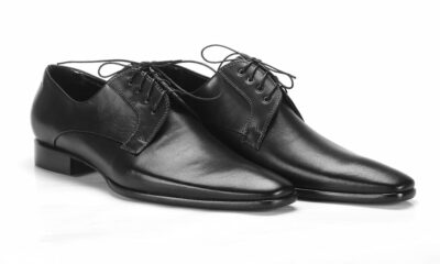 Derby Męskie Skórzane Czarne Gatuzo