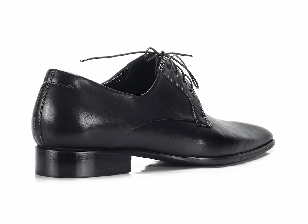 Derby Męskie Skórzane Czarne Gatuzo - obrazek 3