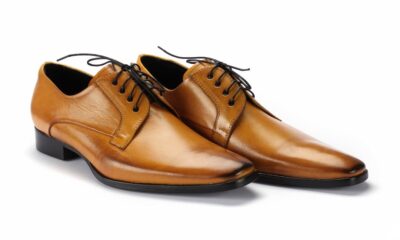 Derby Męskie Skórzane Żółte Gatuzo