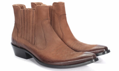 Kowbojki Męskie Skórzane Brązowe Nubuk Carlos Wyprzedaż