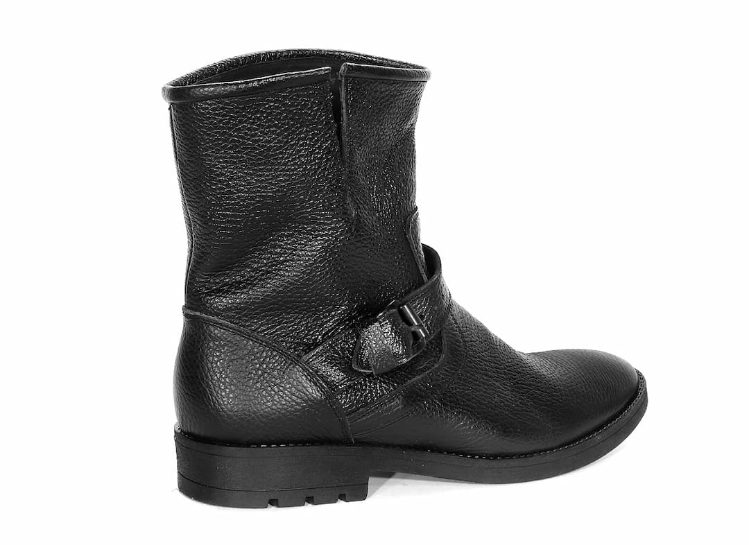 Botki Męskie Skórzane Czarne Pedro - obrazek 3