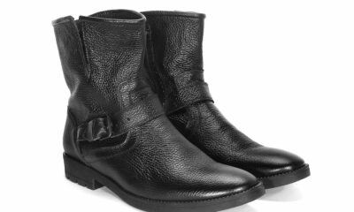 Botki Męskie Skórzane Czarne Pedro