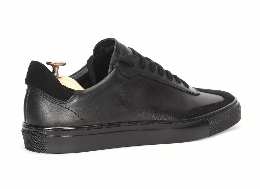 Trampki Męskie Skórzane Czarne Gabriel - obrazek 3