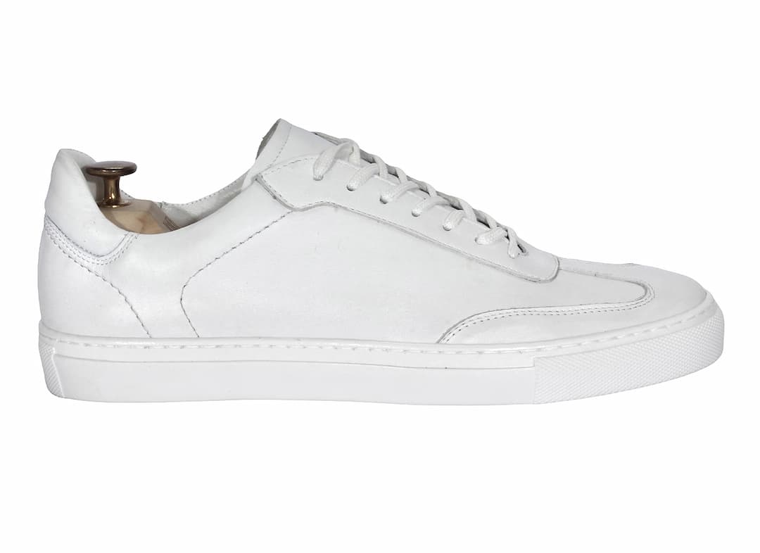 Trampki Męskie Skórzane Białe Gabriel - obrazek 2