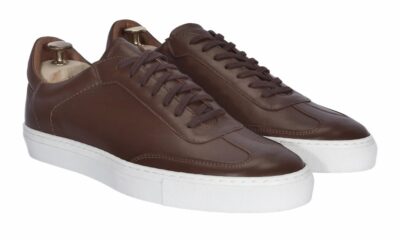 Trampki Męskie Skórzane Brązowe Gabriel