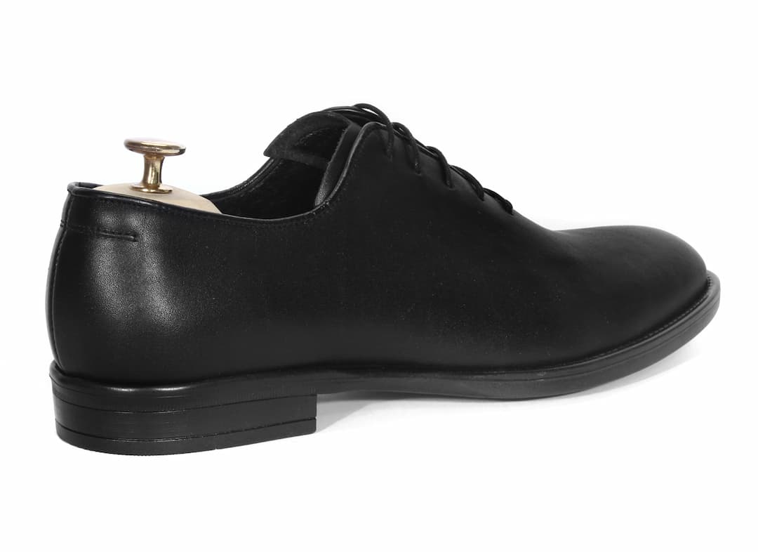 Oksfordy Męskie Skórzane Czarne Antonio - obrazek 3
