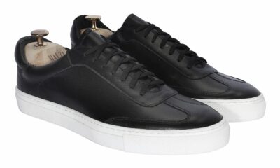 Trampki Męskie Skórzane Czarne Gabriel