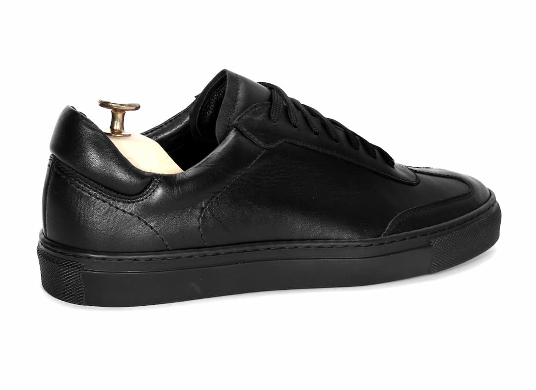 Trampki Męskie Skórzane Czarne Gabriel - obrazek 3