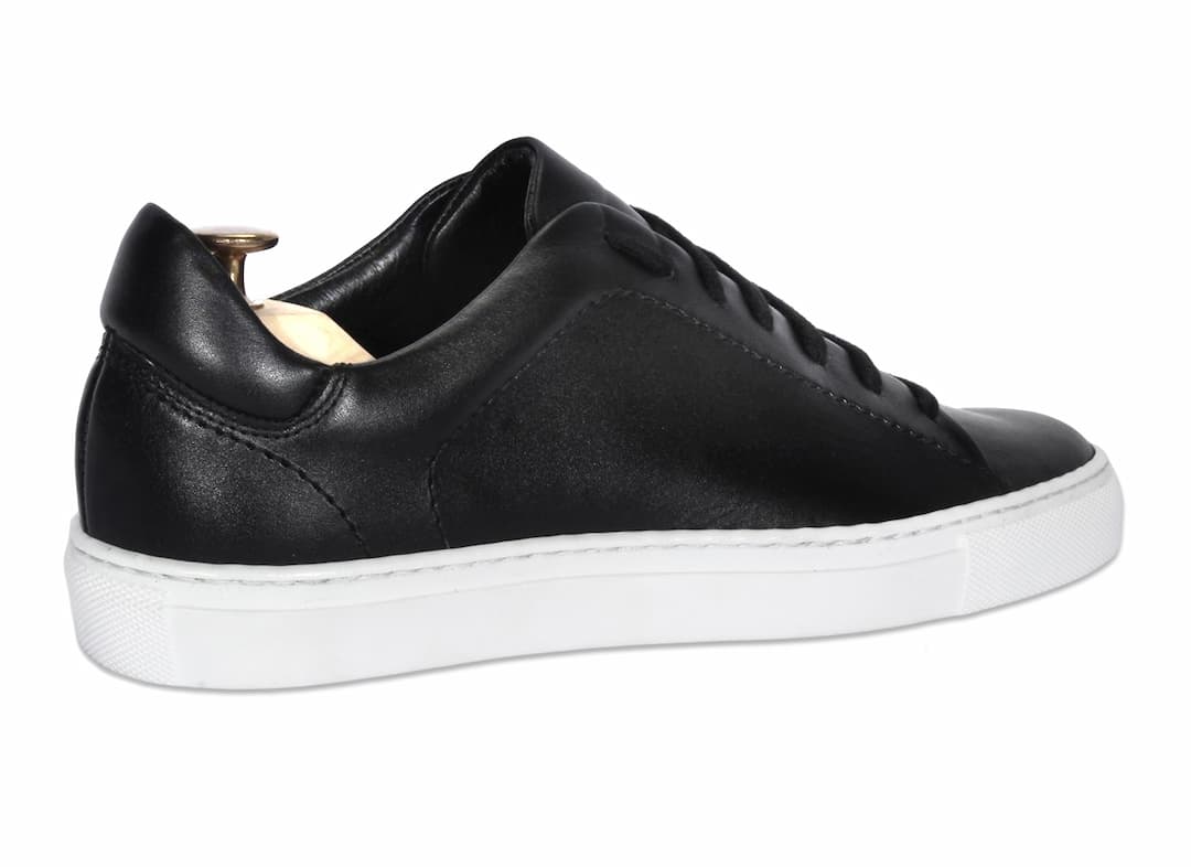 Trampki Męskie Skórzane Czarne Alex - obrazek 3