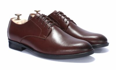 Derby Męskie Skórzane Brązowe Henry