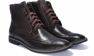 Botki Męskie Skórzane Brązowe Jack