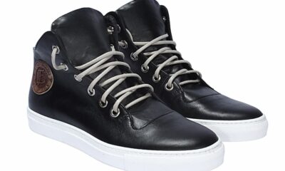 Trampki Męskie Skórzane Czarne Charlie